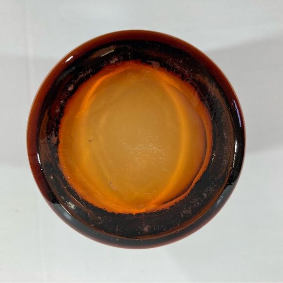 Rare Murano Cased Art Glass Vase Finestre Hand Blown MCM Two Tone - Picture 7 of 10